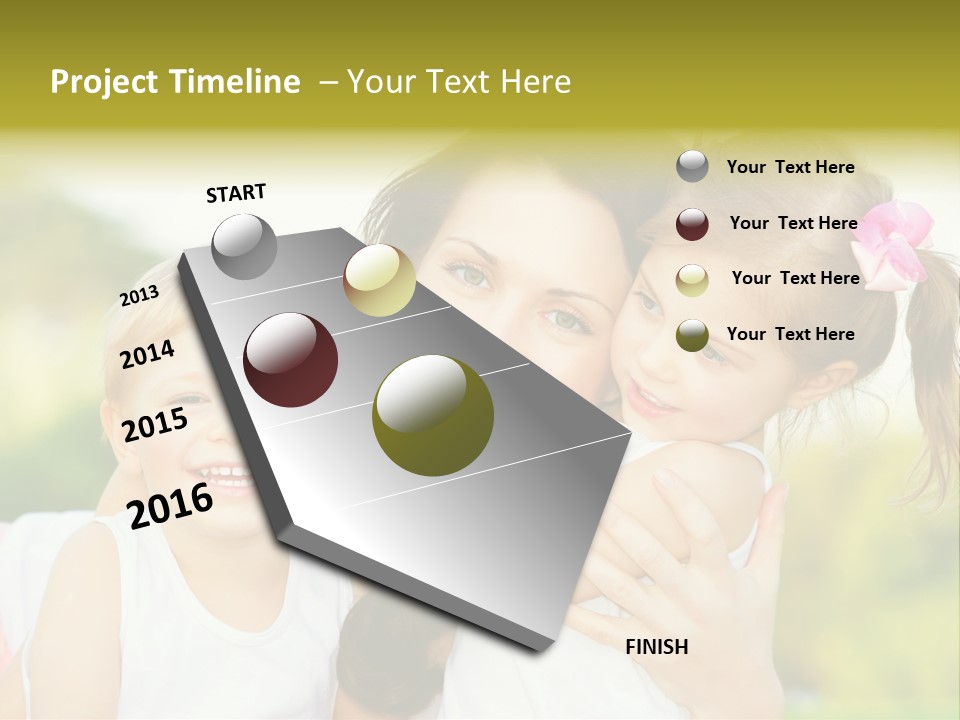 Beautiful Love Babies PowerPoint Template