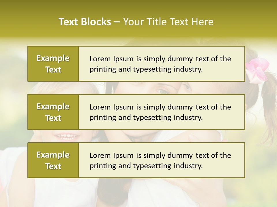 Beautiful Love Babies PowerPoint Template