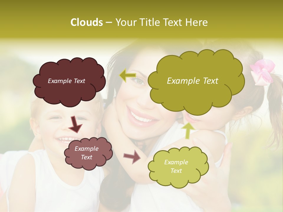 Beautiful Love Babies PowerPoint Template