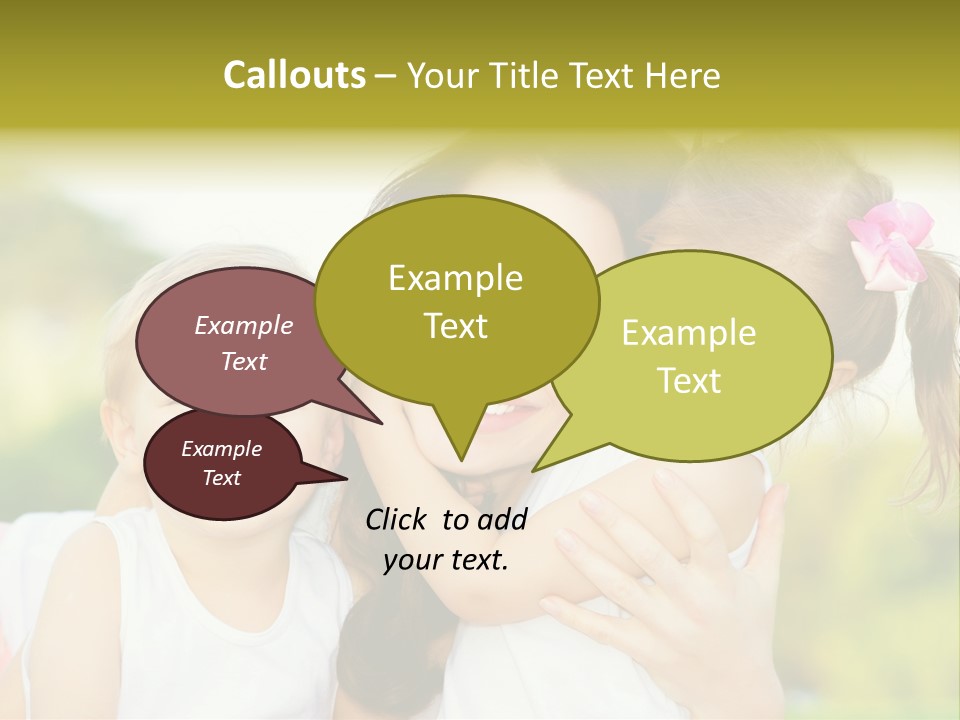 Beautiful Love Babies PowerPoint Template