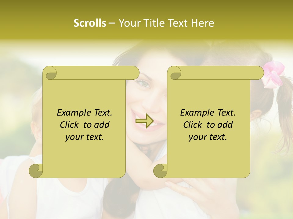 Beautiful Love Babies PowerPoint Template
