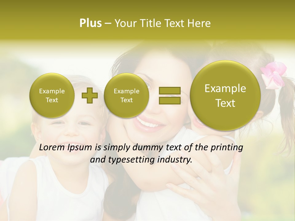 Beautiful Love Babies PowerPoint Template