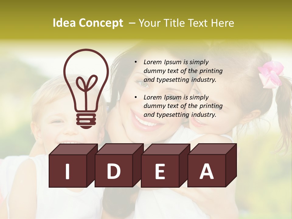 Beautiful Love Babies PowerPoint Template