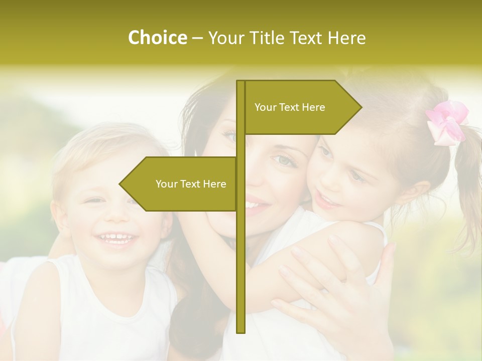 Beautiful Love Babies PowerPoint Template