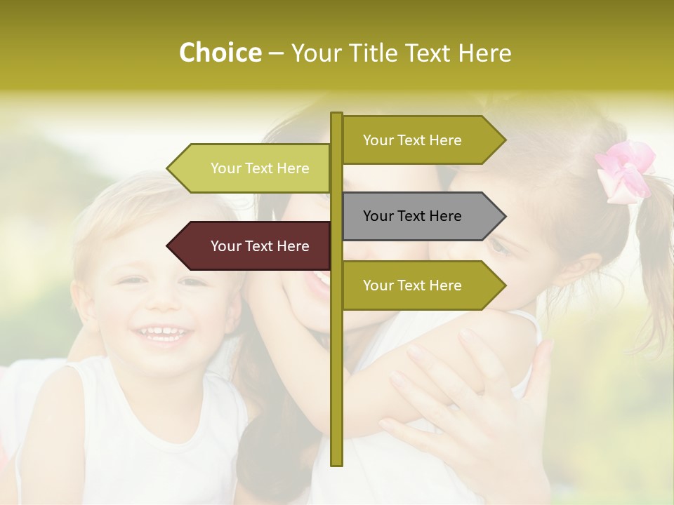 Beautiful Love Babies PowerPoint Template