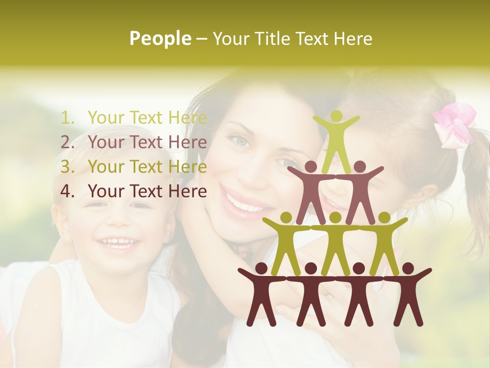 Beautiful Love Babies PowerPoint Template