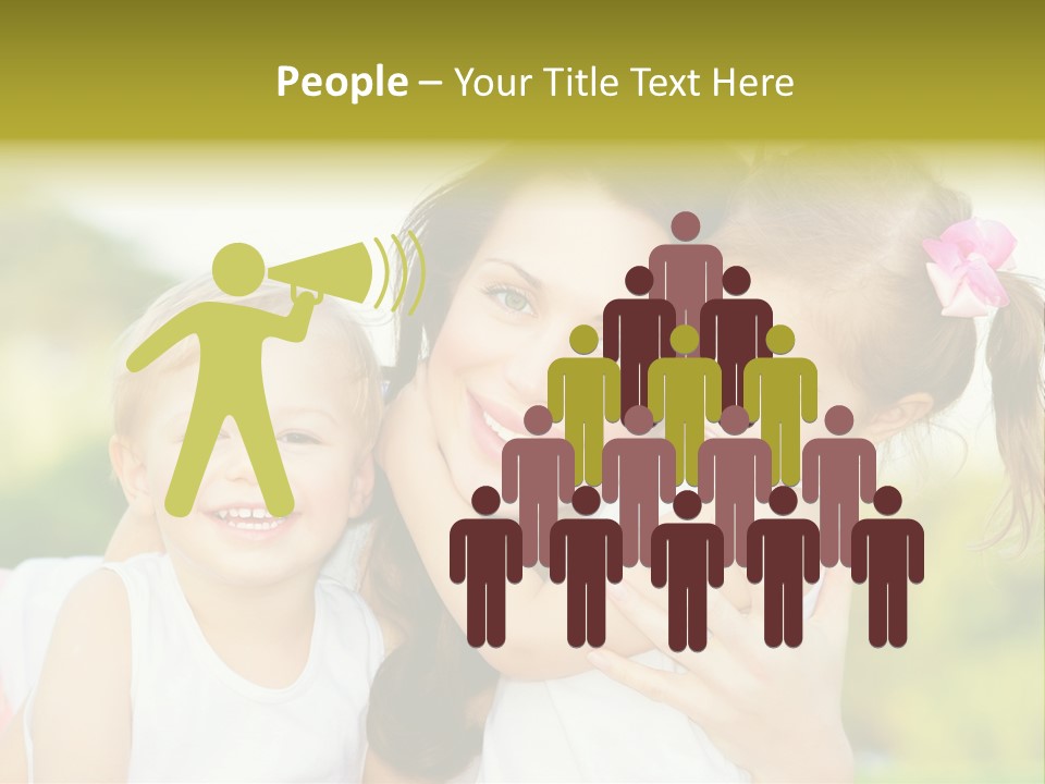 Beautiful Love Babies PowerPoint Template