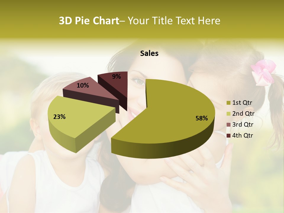 Beautiful Love Babies PowerPoint Template