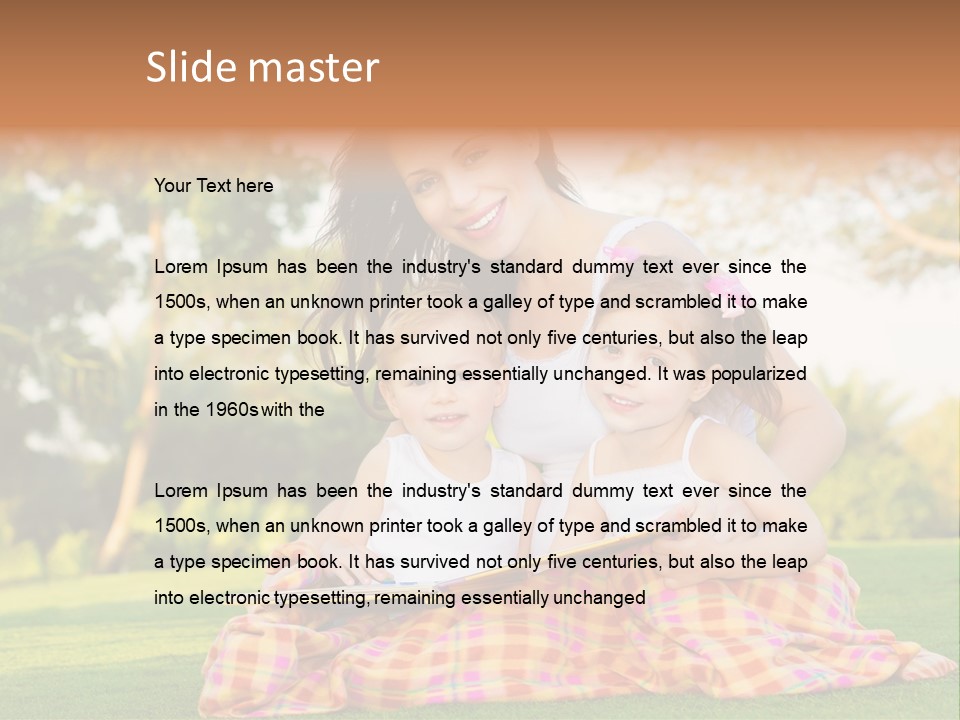 Children Smile Infant PowerPoint Template