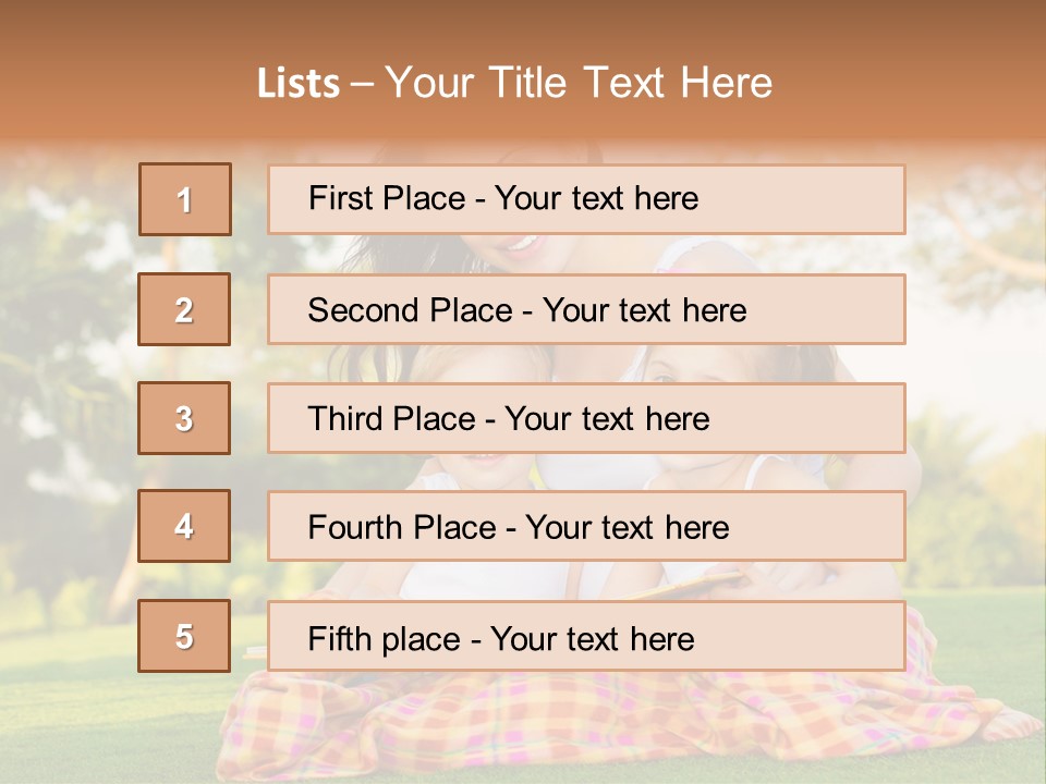 Children Smile Infant PowerPoint Template