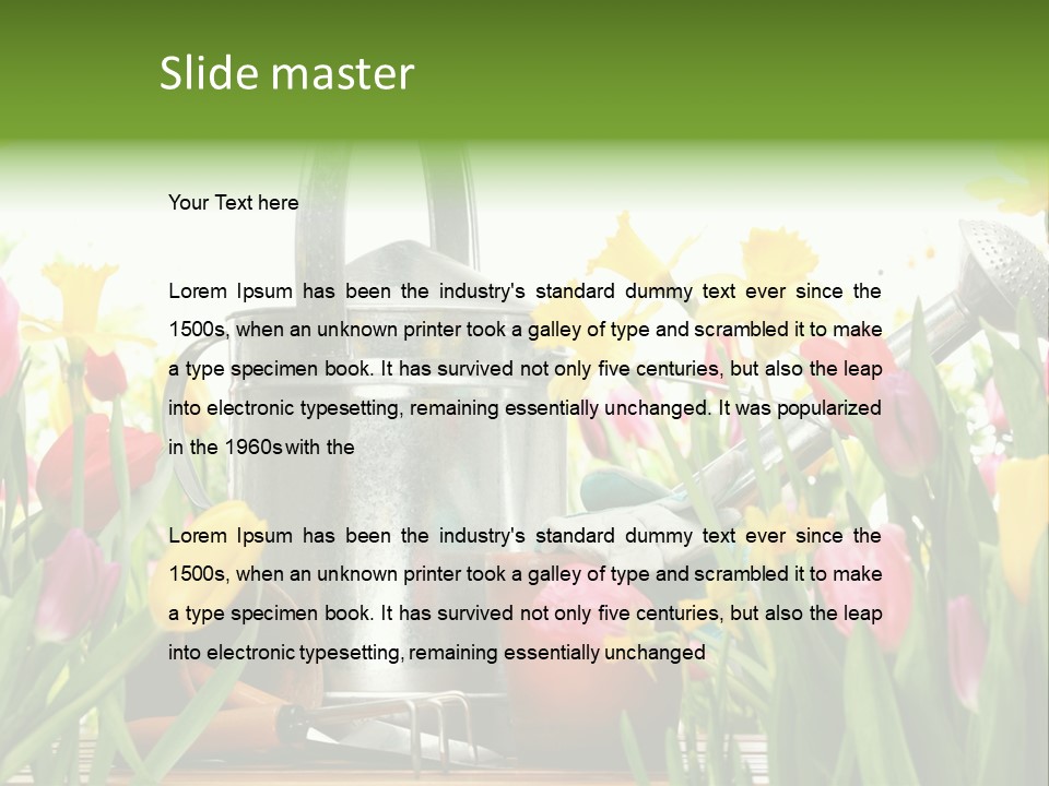 Blossom Green Nature PowerPoint Template