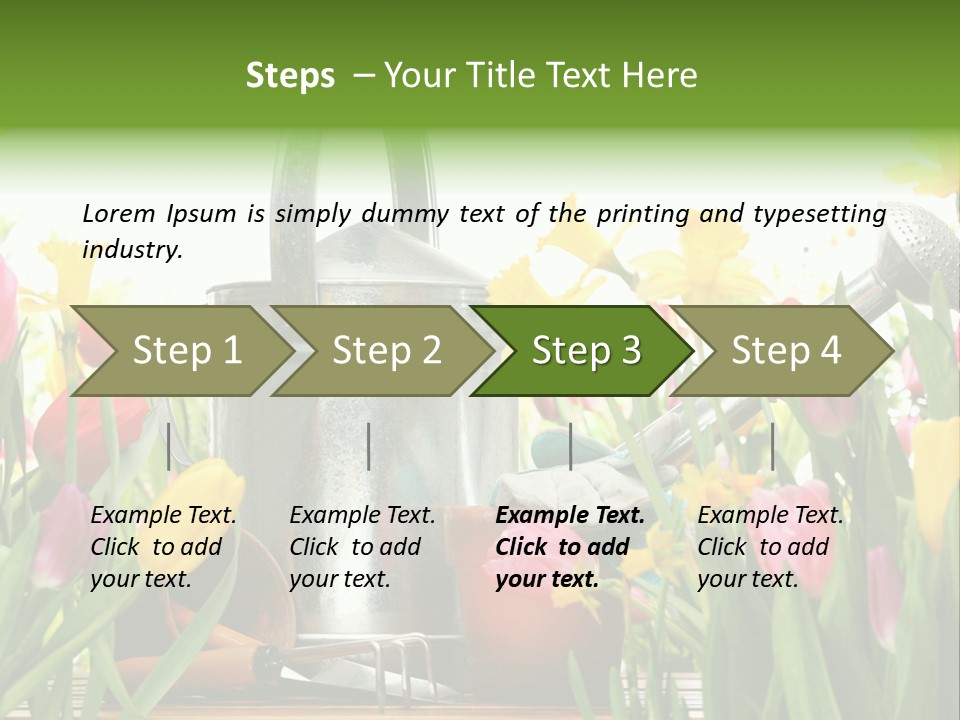 Blossom Green Nature PowerPoint Template