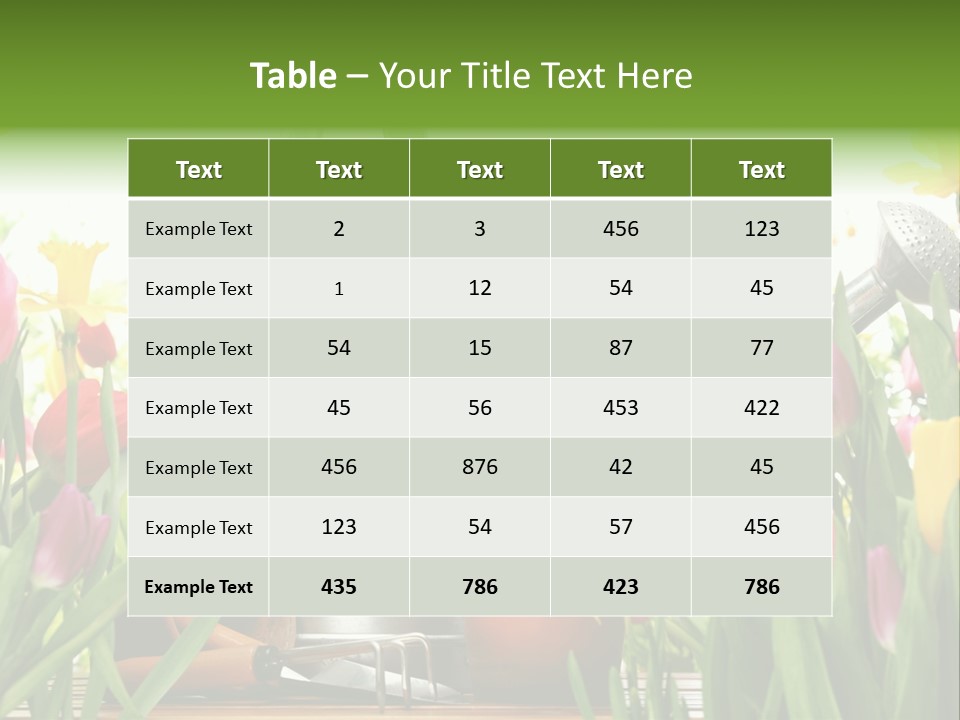 Blossom Green Nature PowerPoint Template