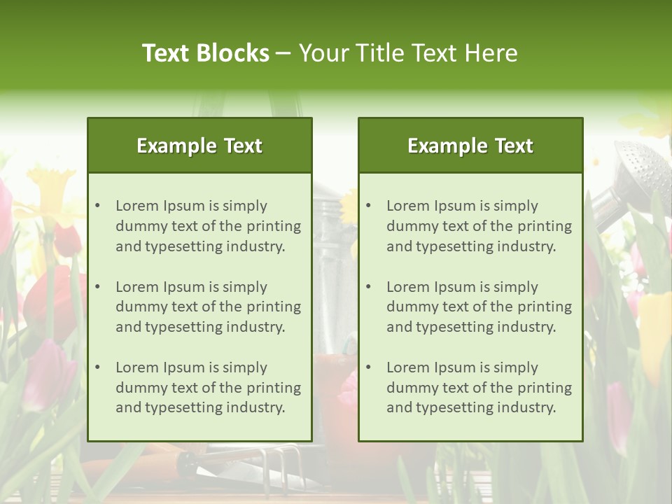 Blossom Green Nature PowerPoint Template