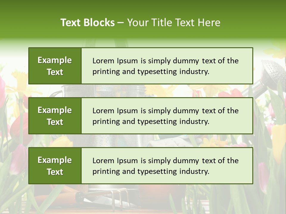 Blossom Green Nature PowerPoint Template