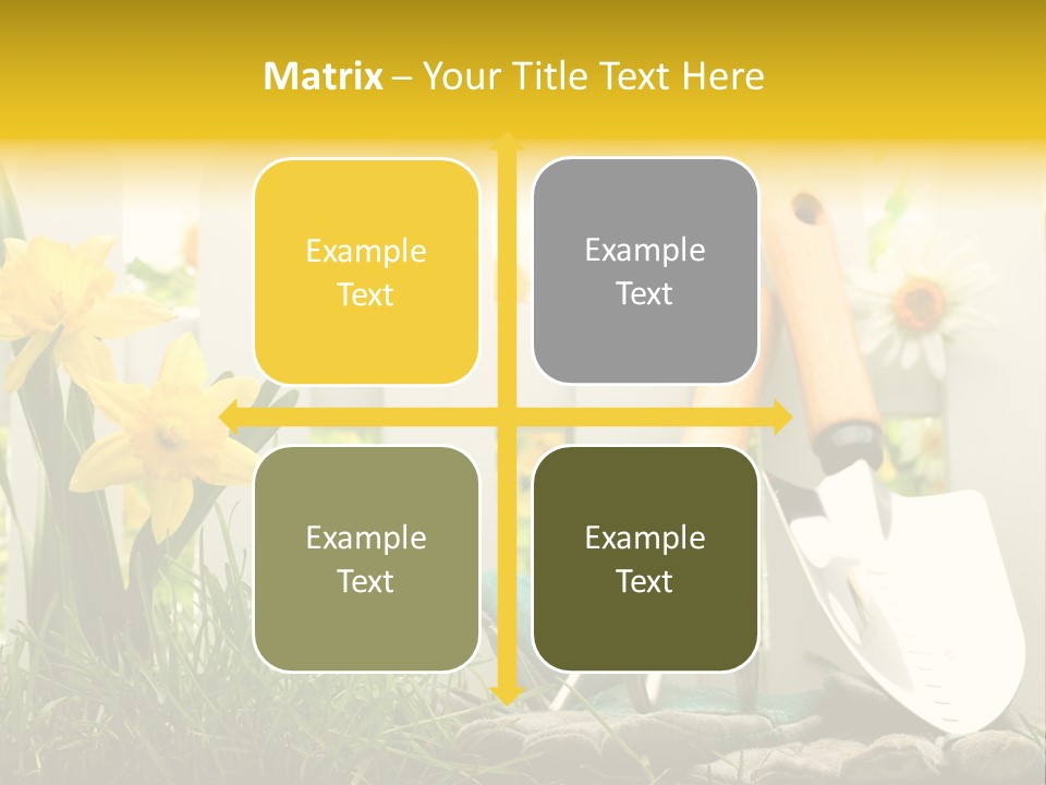 Garden Beautiful Work PowerPoint Template