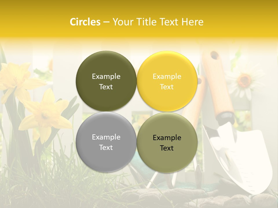 Garden Beautiful Work PowerPoint Template
