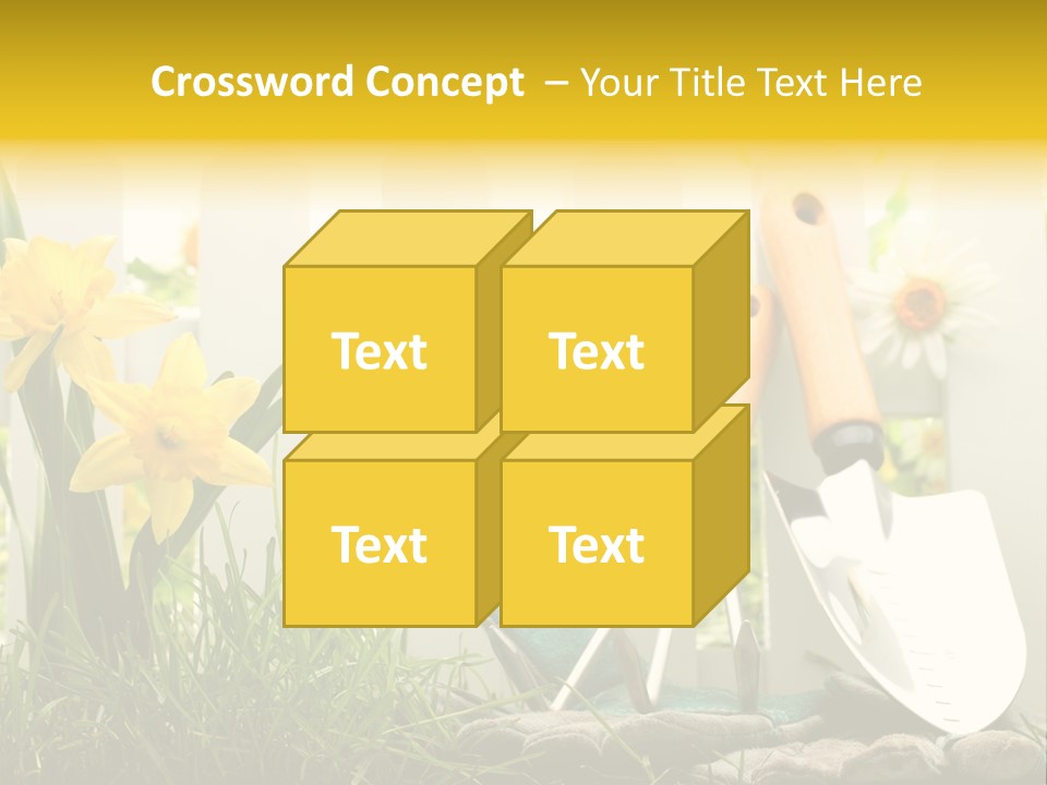 Garden Beautiful Work PowerPoint Template