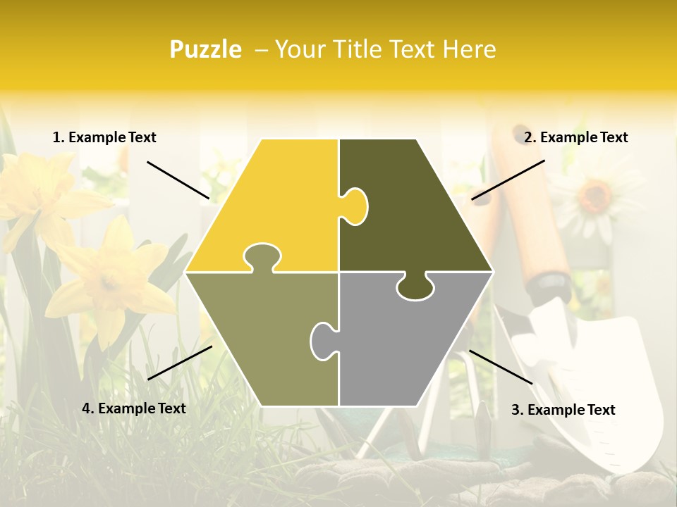 Garden Beautiful Work PowerPoint Template