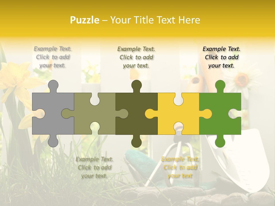 Garden Beautiful Work PowerPoint Template