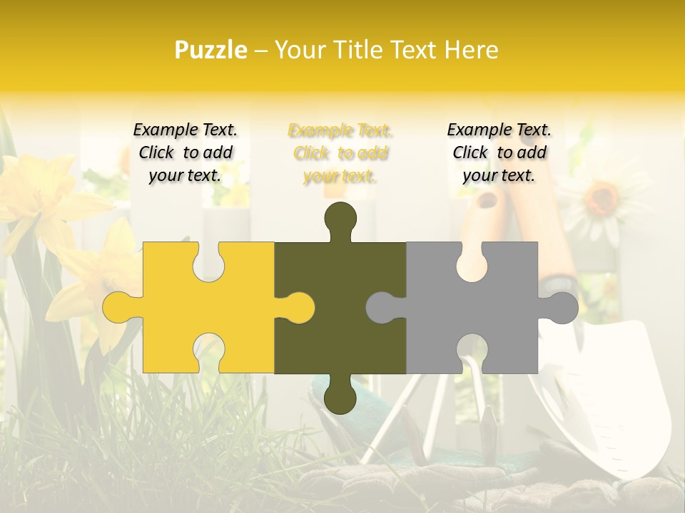 Garden Beautiful Work PowerPoint Template