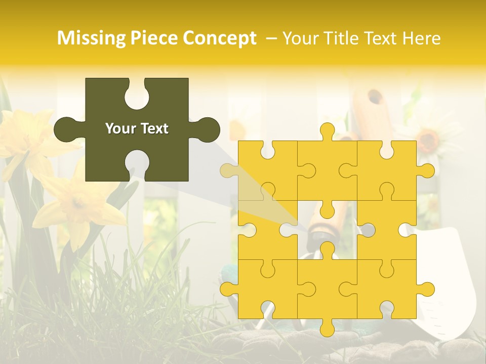 Garden Beautiful Work PowerPoint Template