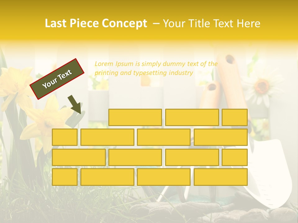Garden Beautiful Work PowerPoint Template