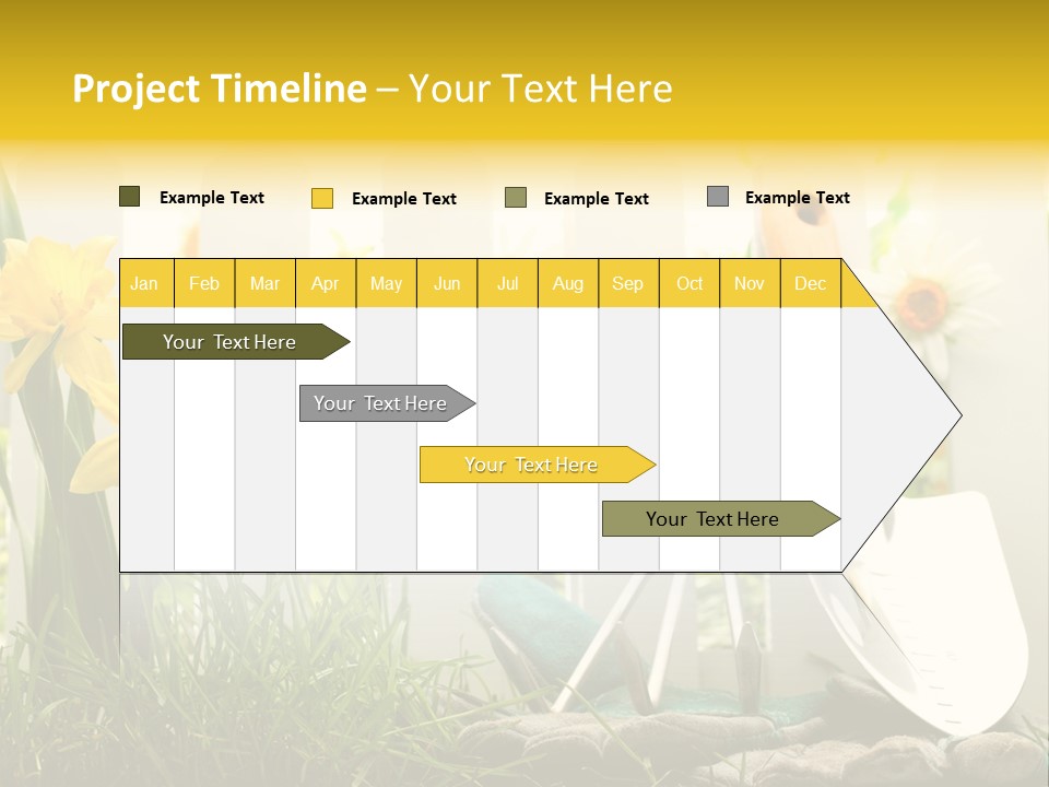 Garden Beautiful Work PowerPoint Template