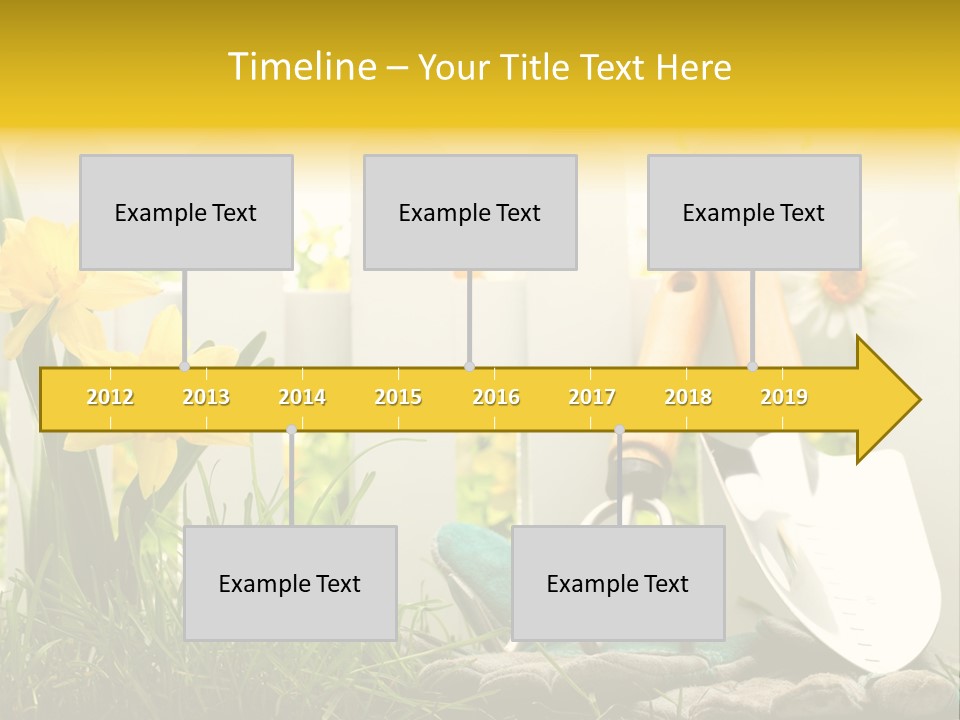 Garden Beautiful Work PowerPoint Template