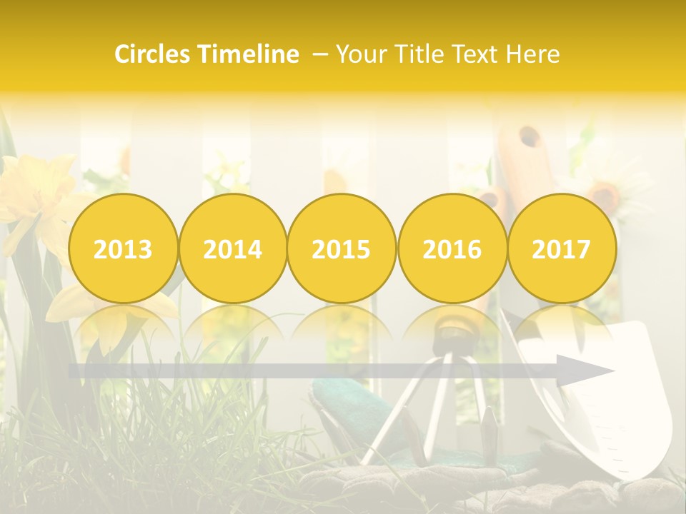 Garden Beautiful Work PowerPoint Template