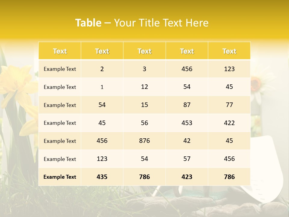 Garden Beautiful Work PowerPoint Template