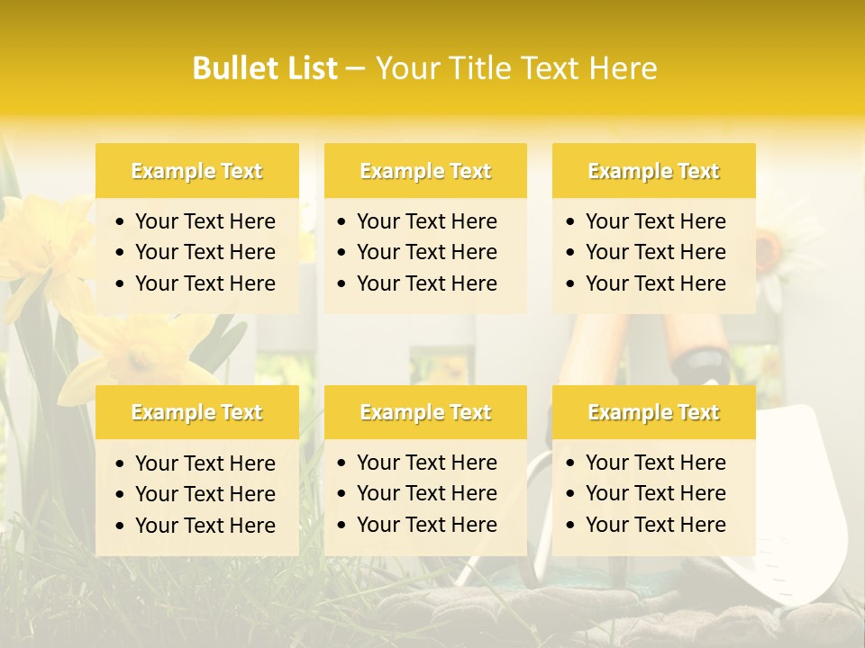 Garden Beautiful Work PowerPoint Template