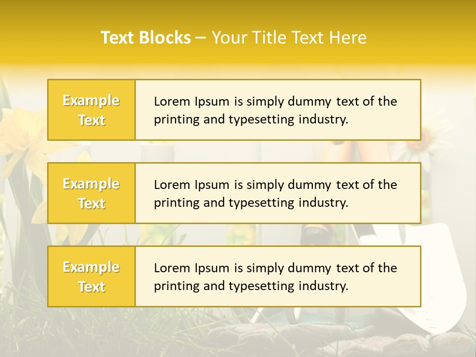 Garden Beautiful Work PowerPoint Template