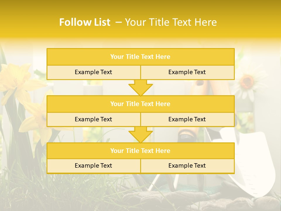 Garden Beautiful Work PowerPoint Template