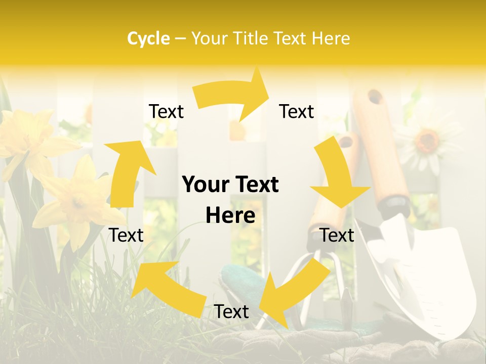 Garden Beautiful Work PowerPoint Template