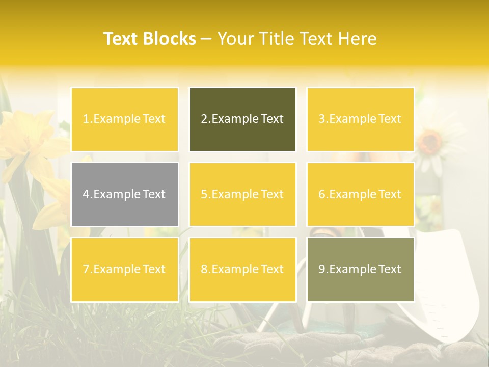 Garden Beautiful Work PowerPoint Template