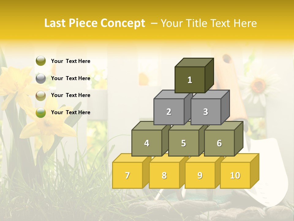 Garden Beautiful Work PowerPoint Template