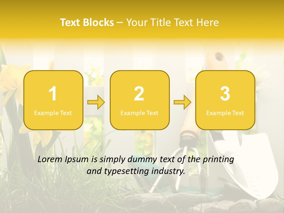 Garden Beautiful Work PowerPoint Template