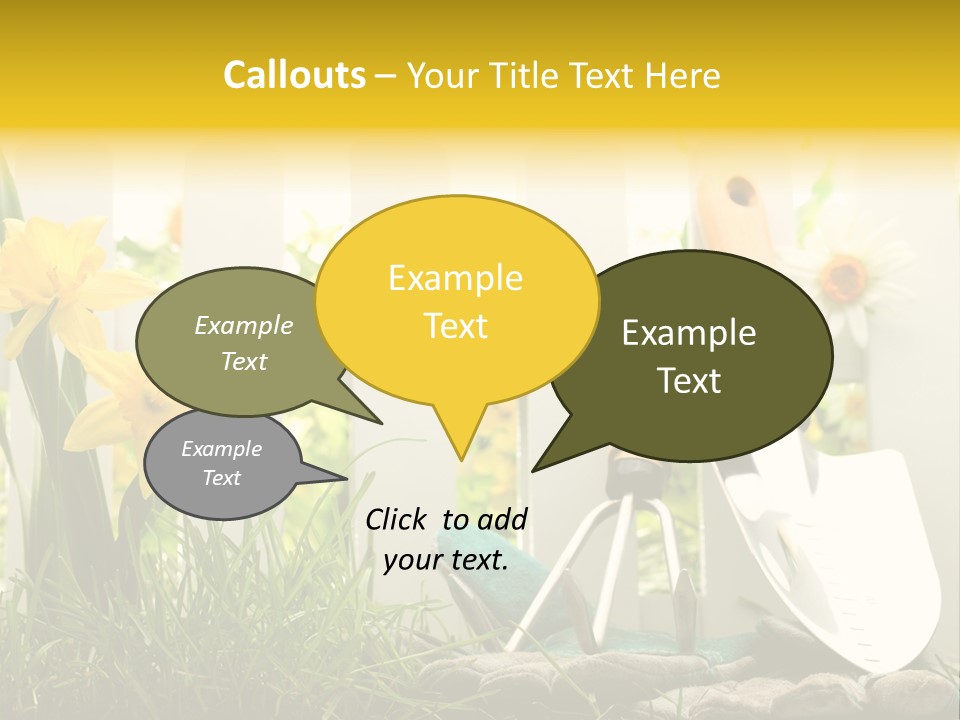 Garden Beautiful Work PowerPoint Template