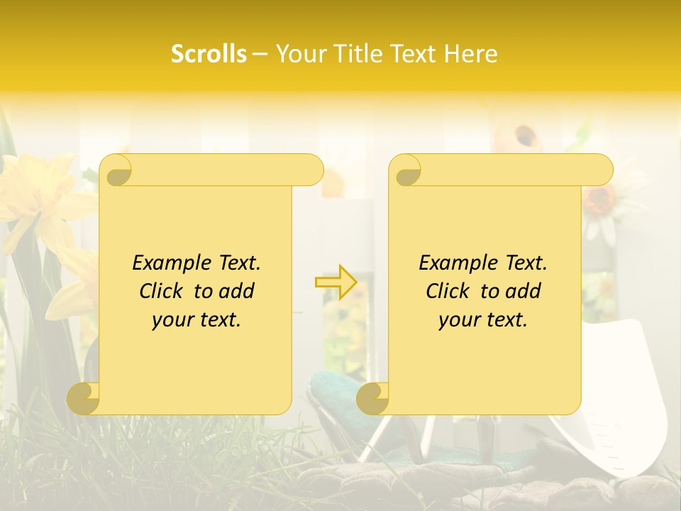 Garden Beautiful Work PowerPoint Template