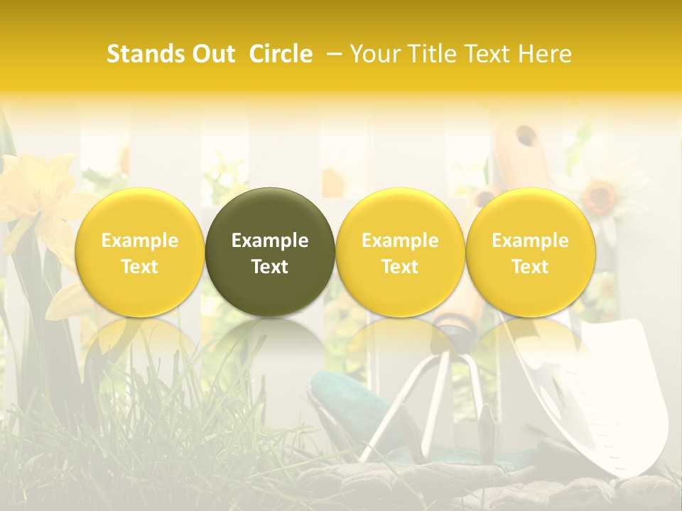 Garden Beautiful Work PowerPoint Template
