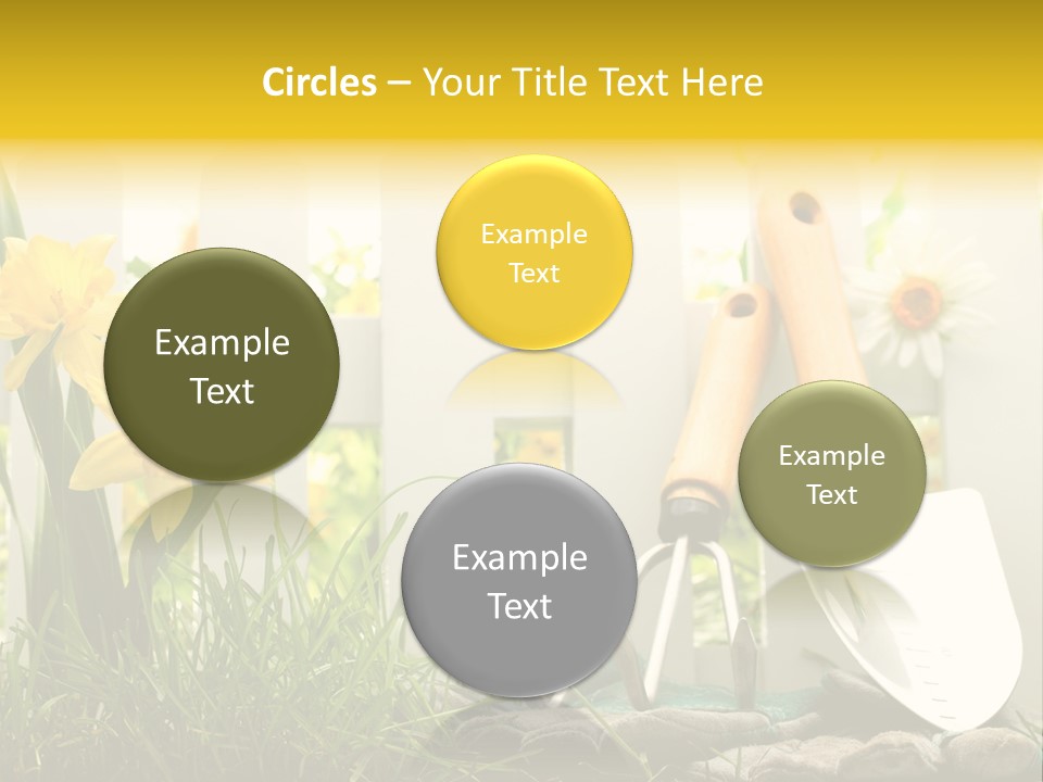 Garden Beautiful Work PowerPoint Template