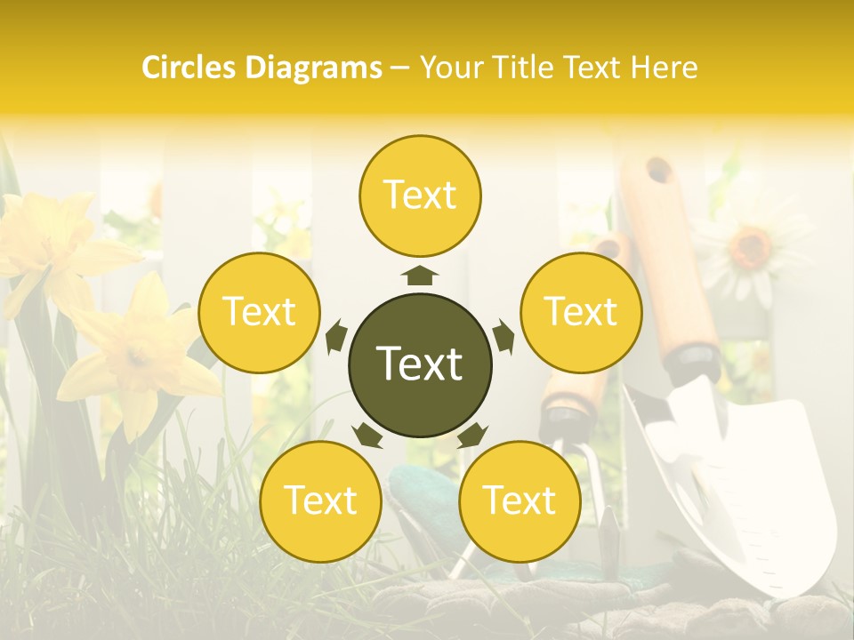 Garden Beautiful Work PowerPoint Template