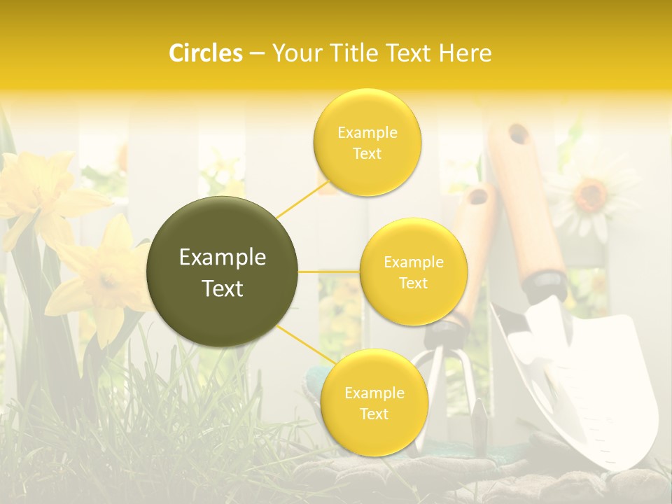 Garden Beautiful Work PowerPoint Template