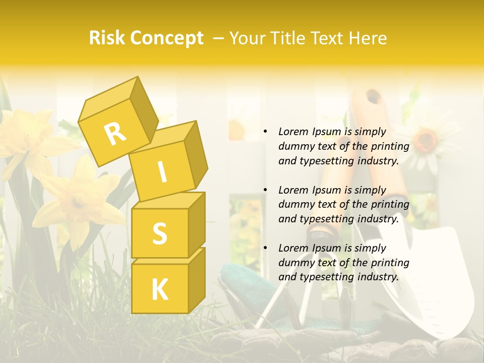 Garden Beautiful Work PowerPoint Template