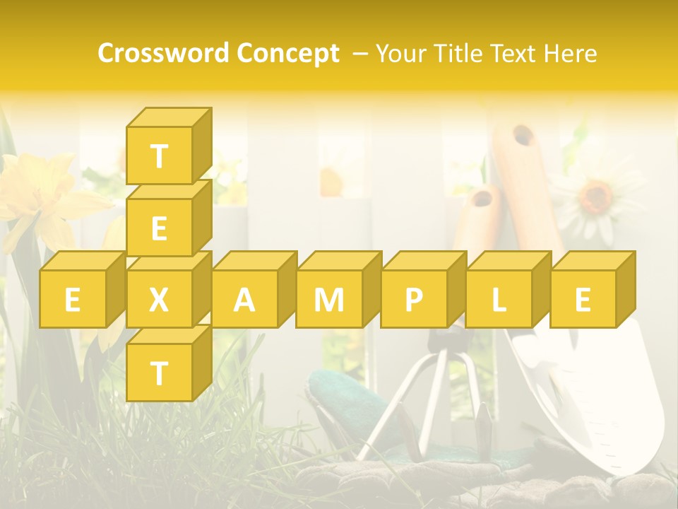 Garden Beautiful Work PowerPoint Template