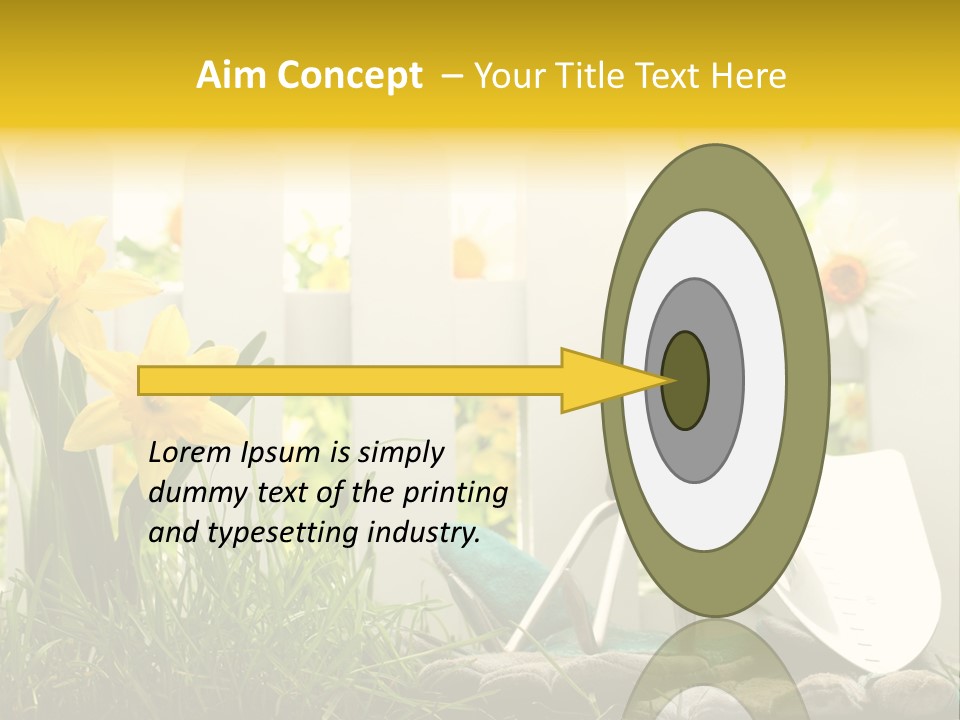 Garden Beautiful Work PowerPoint Template