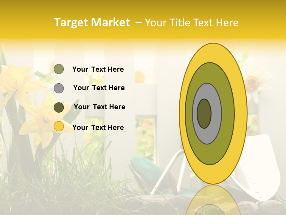 Garden Beautiful Work PowerPoint Template