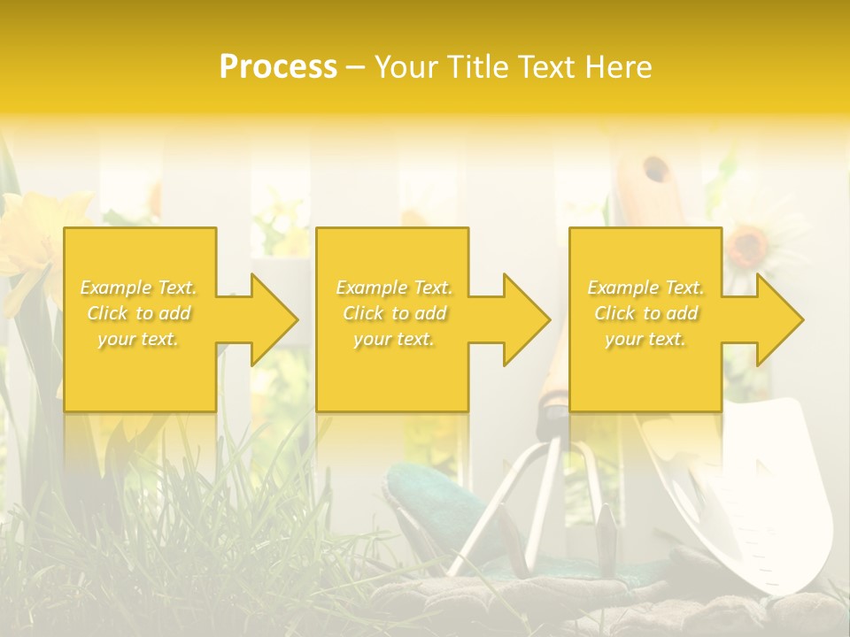 Garden Beautiful Work PowerPoint Template