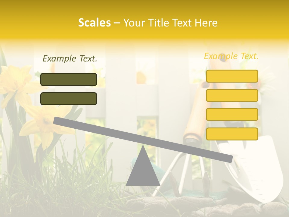 Garden Beautiful Work PowerPoint Template